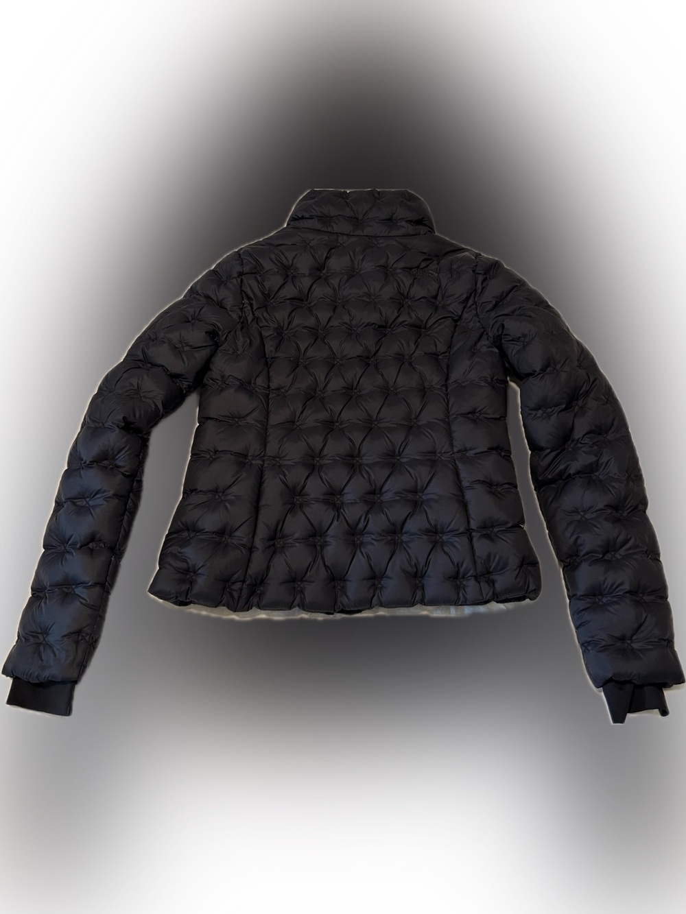 THE NORTH FACE WOMEN'S HOLLADOWN CROP JACKET 550 DOWN FILLED QUILTED BLACK Sz S - Picture 11 of 15